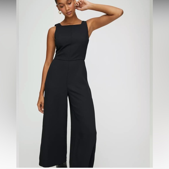 Wilfred Ecoulement Jumpsuit navy floral size 8 - Picture 2 of 6